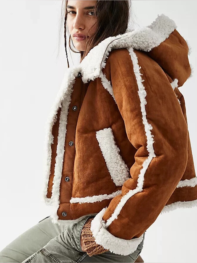 Free People Vegan Shearling Coat